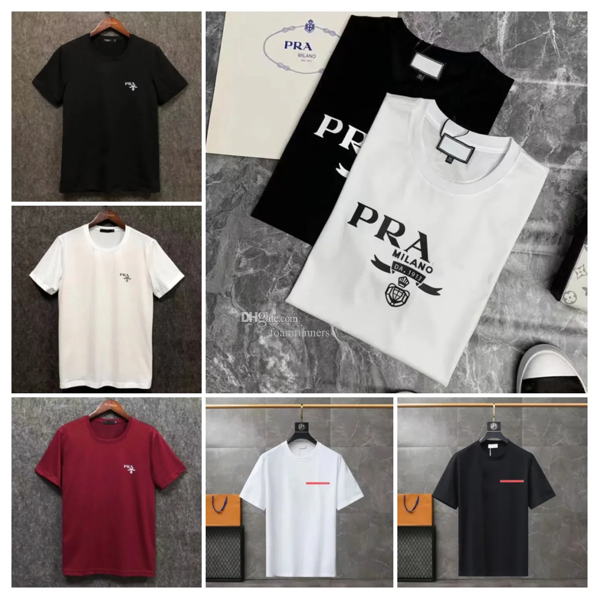 Projektanci męscy mody T Shirt słynne marki mężczyzn ubrania czarne białe koszulki bawełny okrągły szyję krótki rękaw damskie swobodne streetwear streetwear