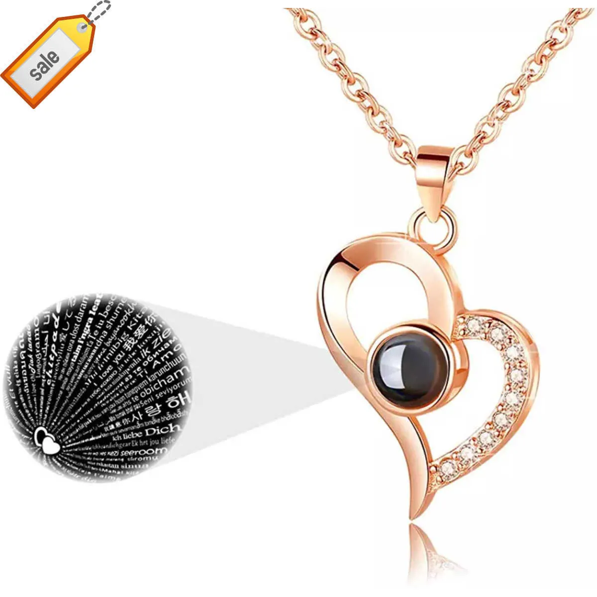 Collier Je t'aime - Artisanat complexe