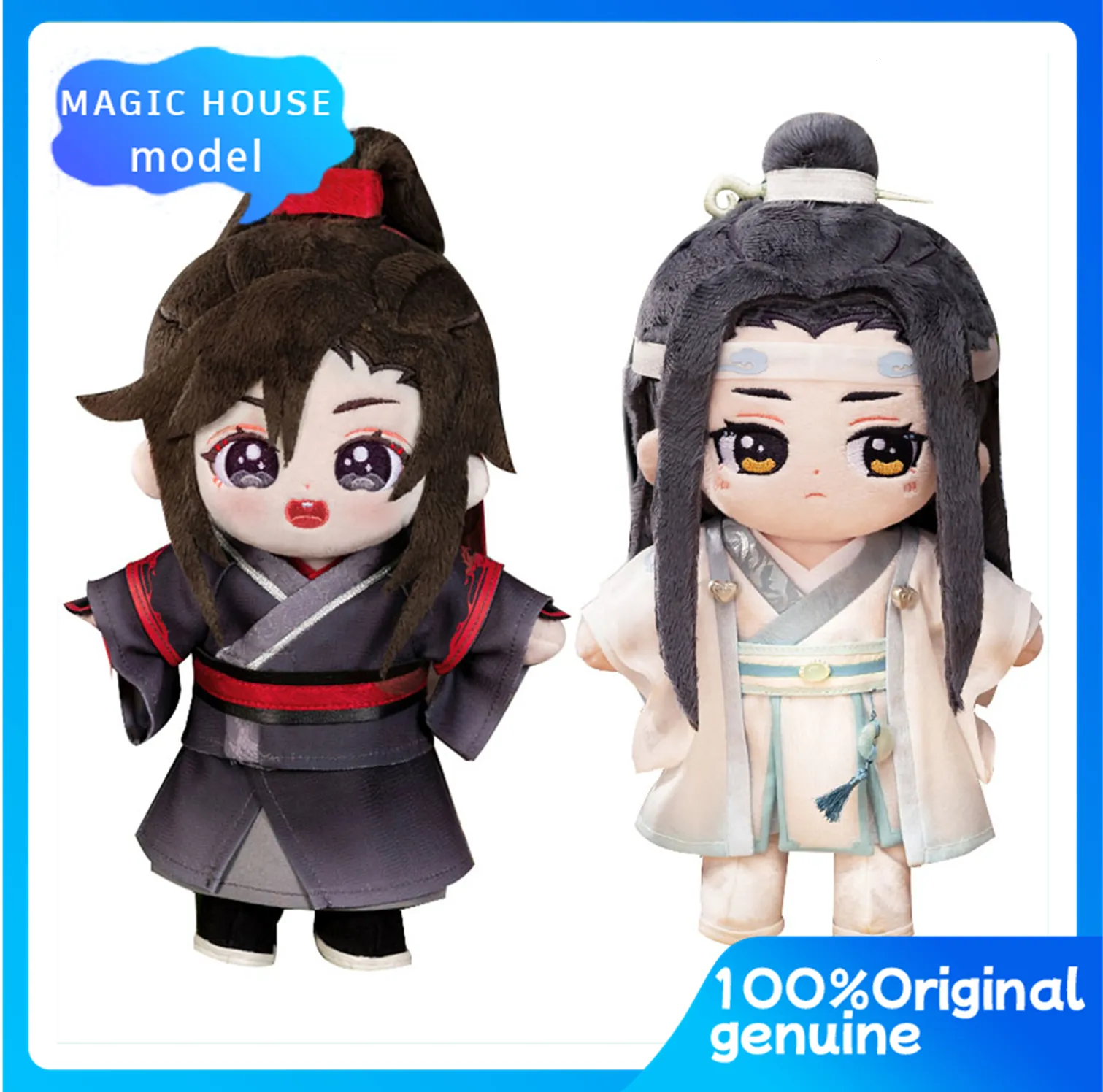 Peluş bebekler mo dao zu shi wei wuxian lan wangji oyuncak hua cheng xie lian bebek anime peluş figür figür iblis yetiştirme 230531