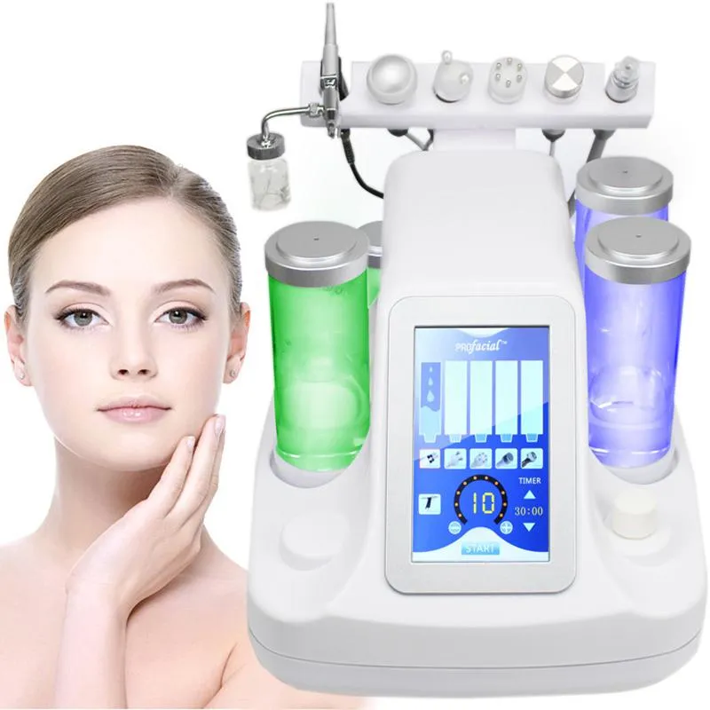 Instrument Hydrafacial Water Hydro Microdermabrasion Ansiktshudskalningsmaskin Ultrasonic Skin Rejuvention Bio RF Face Lift Deep Cleaning