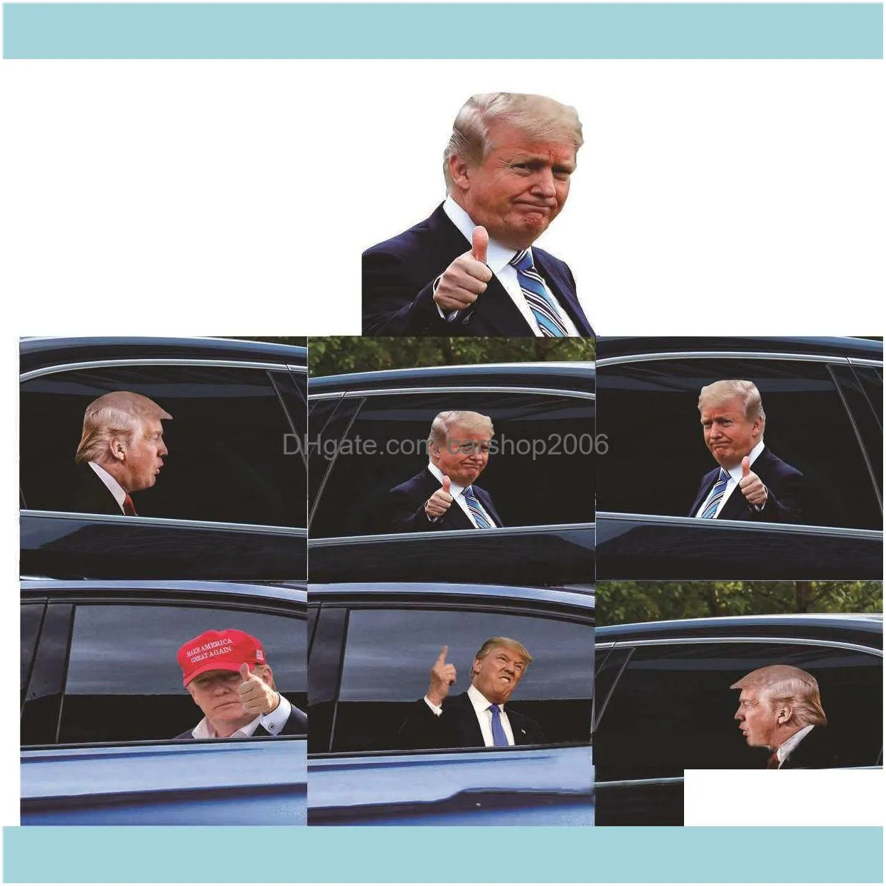 Banner Vlaggen 25X32Cm Trump 2024 Auto Sticker Feestartikelen Amerikaanse Presidentsverkiezingen Pvc Auto Raamstickers Drop Levering Thuis Ga Dhonw