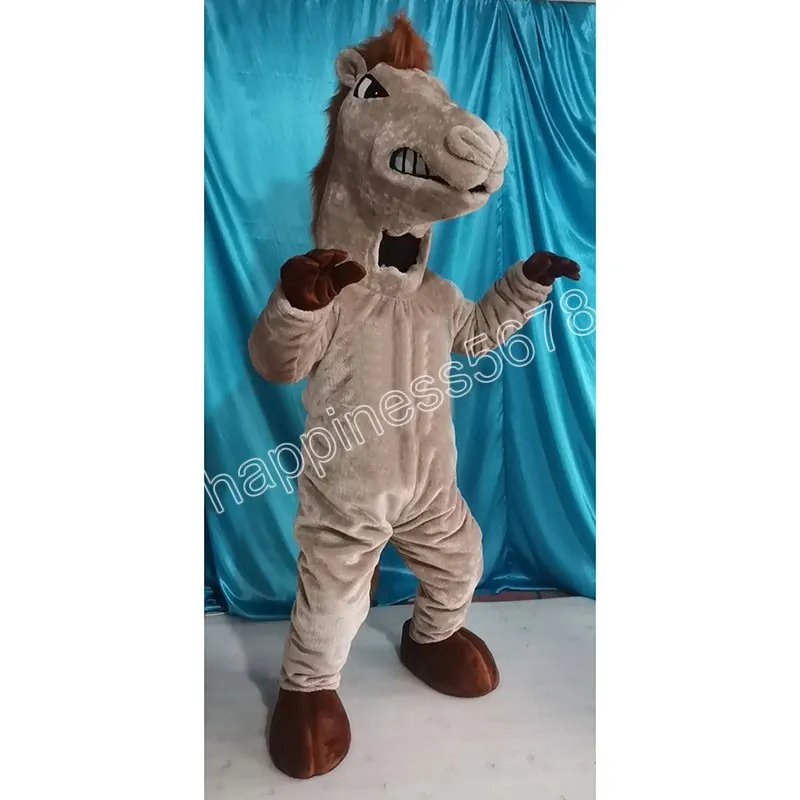 Vestito operato da tema di personalizzazione del costume della mascotte del cavallo di alta qualità caldo vestito da festival dell'abito dell'annuncio