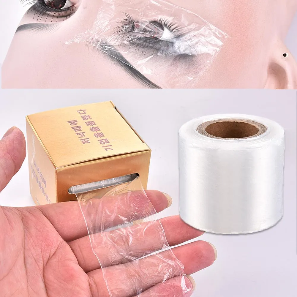 Herramientas 200 m Plastic Wrap Eye Gebruik ConserveMiddel Película Wimpper Profesional Helder Valse Wimpers Extensión Permanente Maquillaje