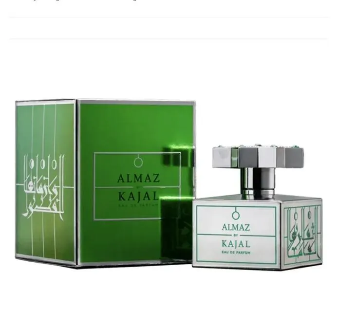 Parfum Kajal ALMAZ LAMAR DAHAB Designer star EDP 3.4 oz 100ml Vaporisateur Parfum vaporisateur Eau De Parfum 3.3OZ Meilleure qualité