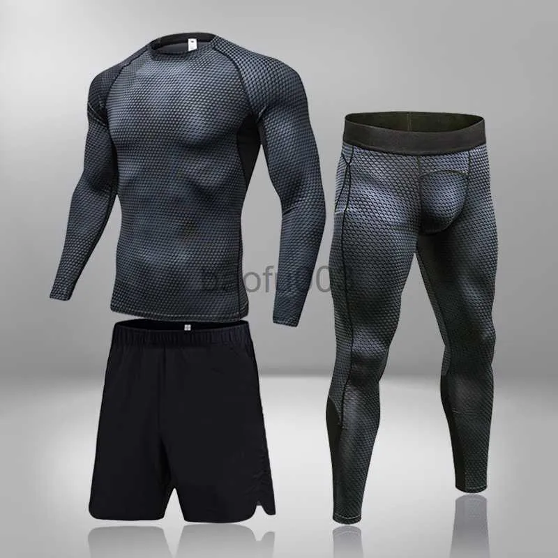 Herren-Trainingsanzüge, schnell trocknende Lauf-T-Shirts, Lauf-Sets für Herren, Kompressions-Sportanzüge, dünne Strumpfhosen, Kleidung, Fitnessstudio, Rashguard, Fitness-Sportbekleidung, J230531