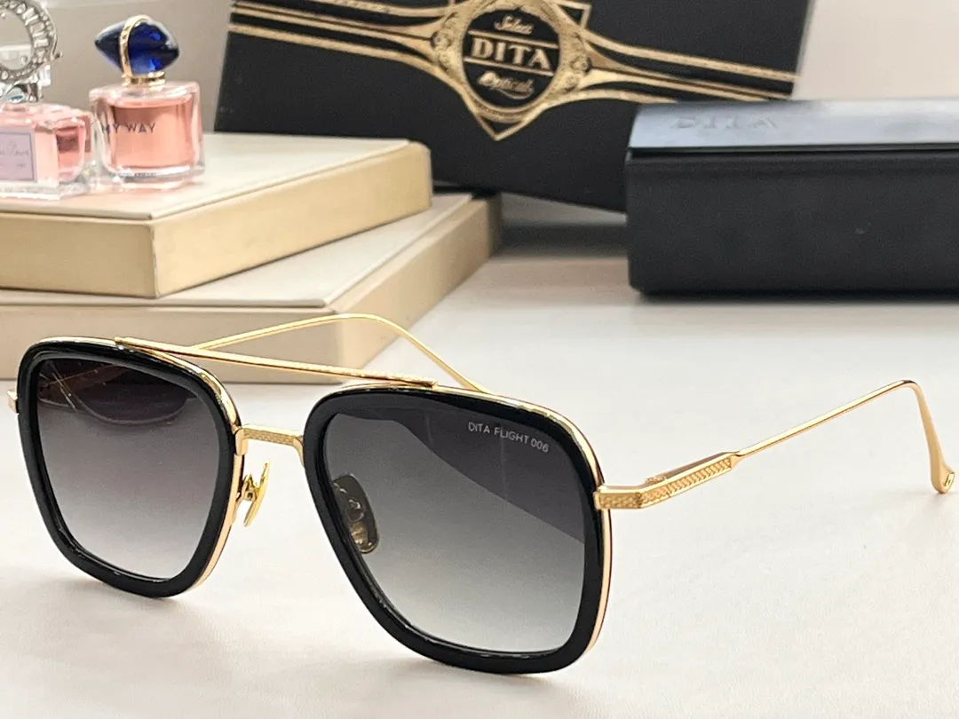 DITA gafas de sol cuadradas de moda para hombre modernas y de alta gama temperamento gafas de sol de conducci n de montura grande protecci n solar