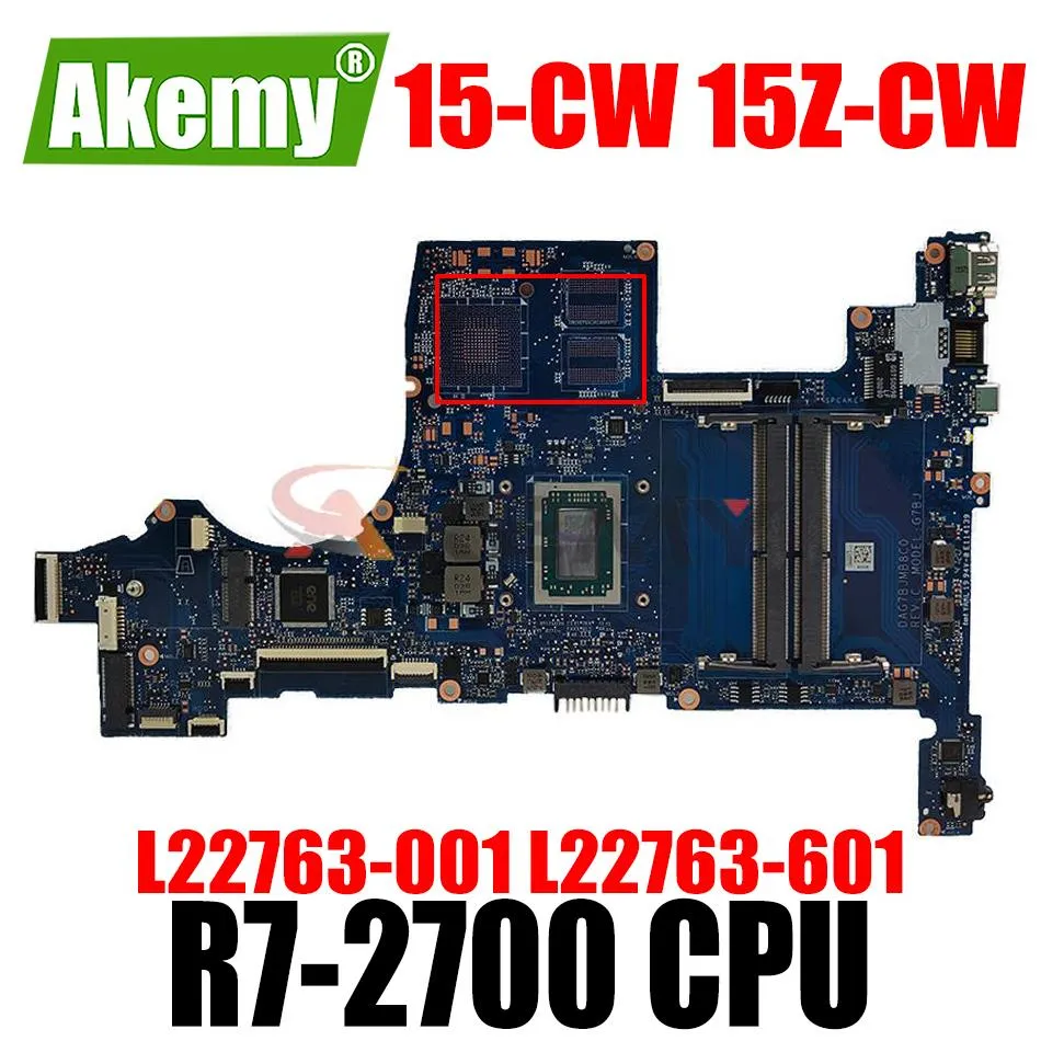 Scheda madre Nuova per HP Pavillion 15CW TPNQ210 Laptop Mainboard Mainboard R3 R5 R7 AMD CPU DDR4 G7BJ DAG7BJMB8C0 Motherboard