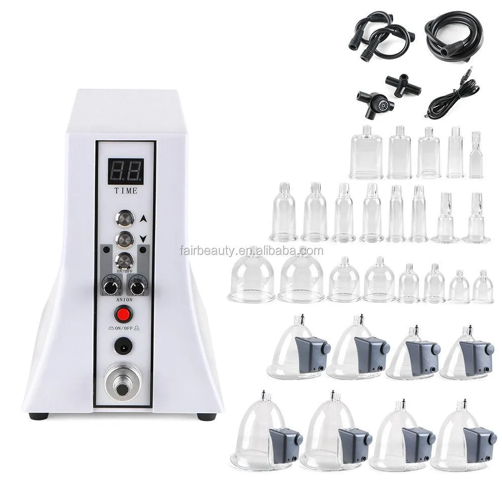 Massager Electric Lady Breast Massager Vacuum Cup Suction Cup Machine Vakuum Big Butt Hip Lifting Breast Förstoring Pump flera storlekar