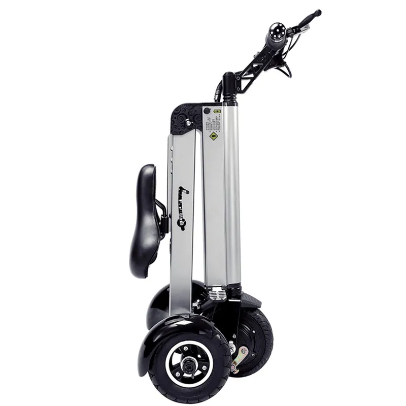 250W Scooter de mobilité pliante de 250W mini scooter électrique à trois roues pliant avec siège pour adulte