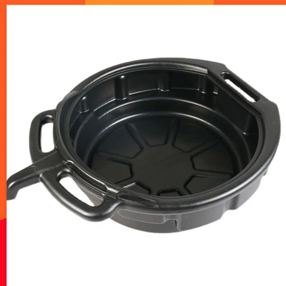 10L Oil Drain Pan Drain Pan With Handle For Fuel Fluid Change And Garage Tool Ideal For Car