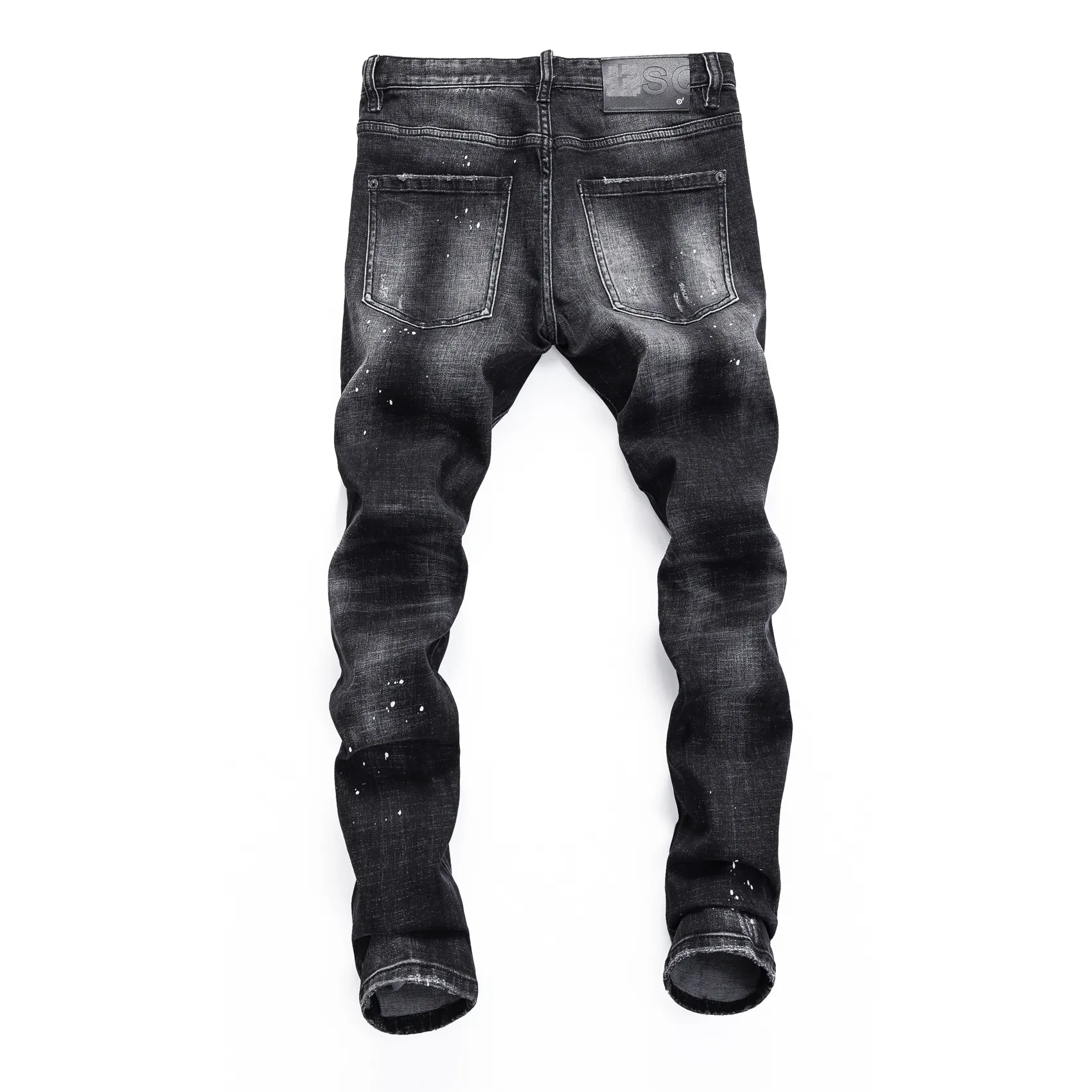 DHgate.com:Mens Split Denim Jeans, Slim Fit Casual Hip Hop