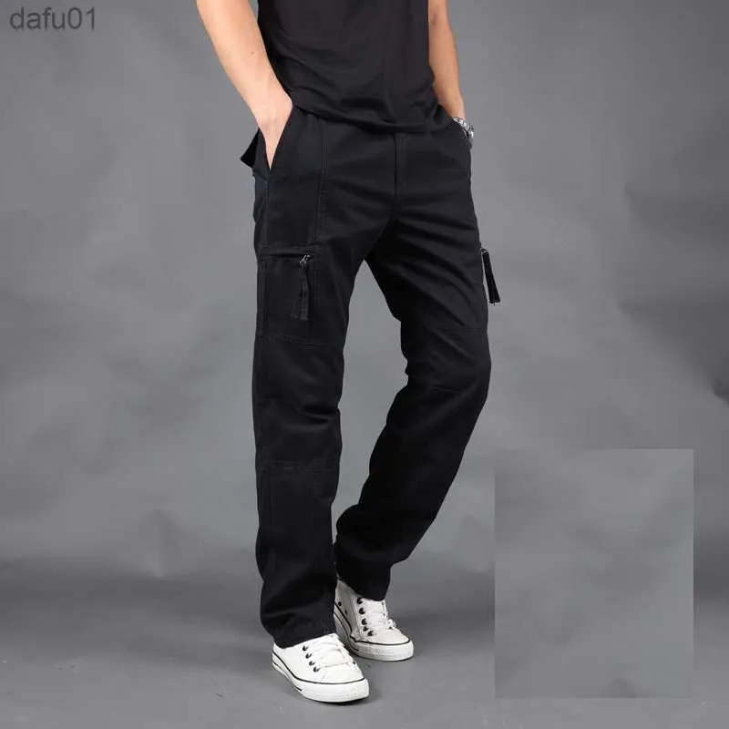 Cotton casual 2025 trousers mens