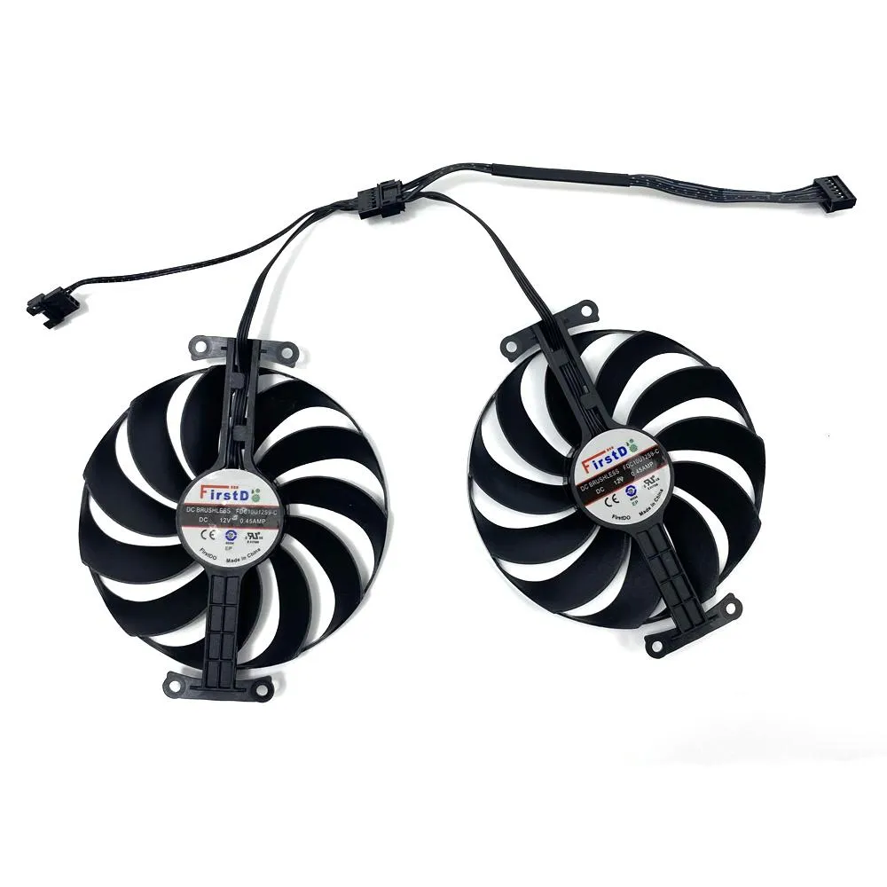 Refroidissement refroidissement nouveau 95 mm FDC10U12S9C 7pin RTX3070TI 3060Ti ventilateur GPU pour ASUS Dual GeForce RTX 3060 3070 V2 OC Edition 8 Go Carte vidéo Fan de carte