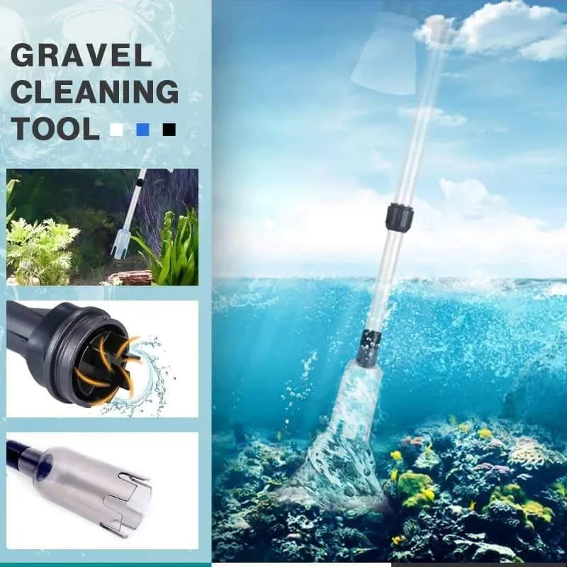 Pumpar Electric Aquarium Gravel Cleaner Fish Tank Water Change Pump Aquarium Cleaning Tool Water Changer Gravel Siphon Filter Pump 220V