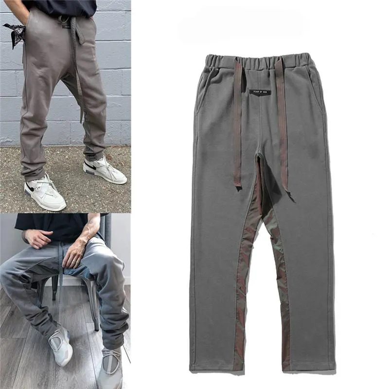 Byxor erenejian herrar mode hi street hip hop joggers streetwear drop crotch harem jogger pants varumärke designer lapptäcken byxor