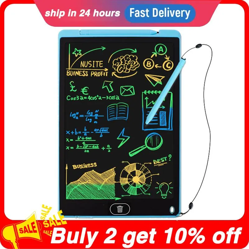 Tablets 12 inch schrijfbord Tekening tablet LCD -scherm Writing Tablet Tablet Digitale grafische tablets Elektronisch handschrift Pad Toys for Child