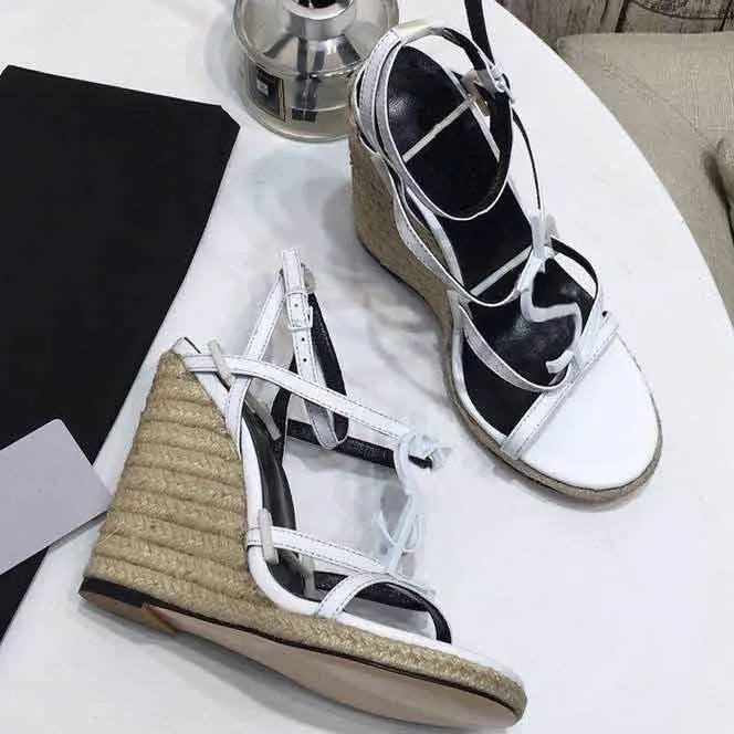 Wedge Espadrilles Ysl White Wedges Bulk Womens Leather Wedge