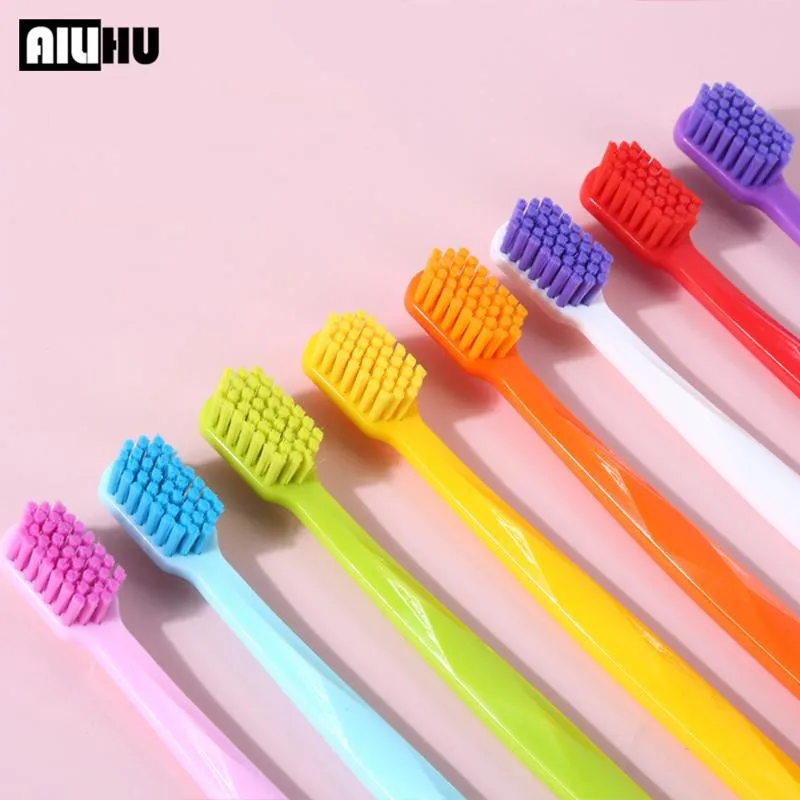Tandenborstel 8pc/set Family Version kleur tandenborstel om tandvlees gezondheid orale reiniging volwassen zacht haar tandenborstel paar tandenborstel