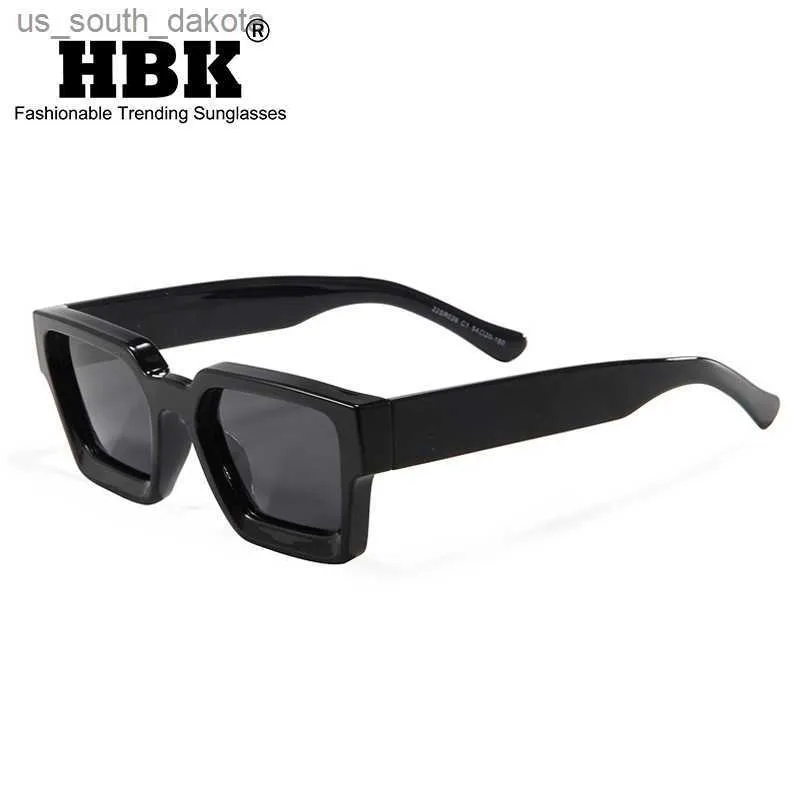 HBK polarisé carré lunettes de soleil hommes TR cadre haute qualité lunettes de soleil femmes marque de mode concepteur conduite Oculos UV400 L230523