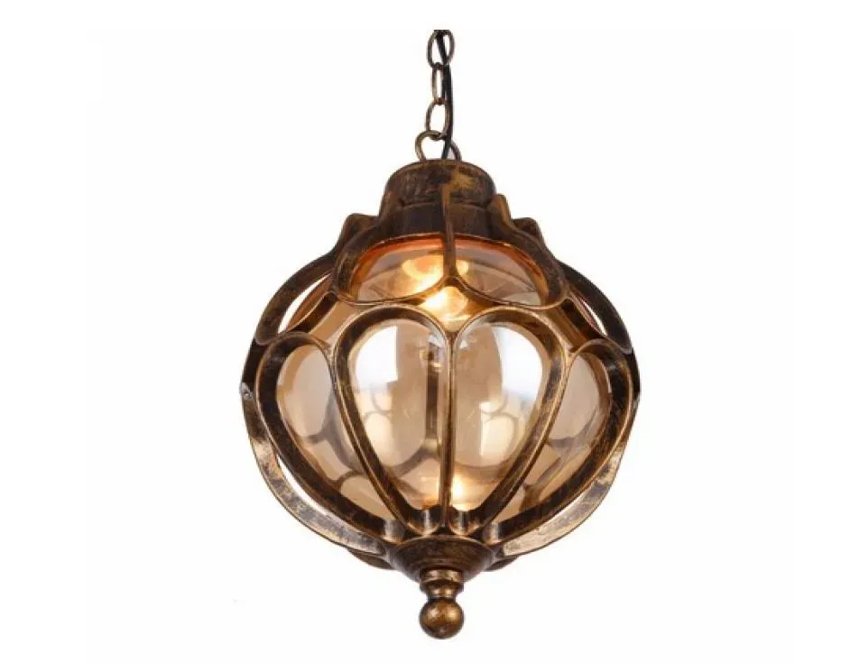 Loft vintage industriellt vattentätt utomhusglas ljuskronor vingård villa trädgård balkong hall europe Europe Style Pendant Lighting llfa2534962