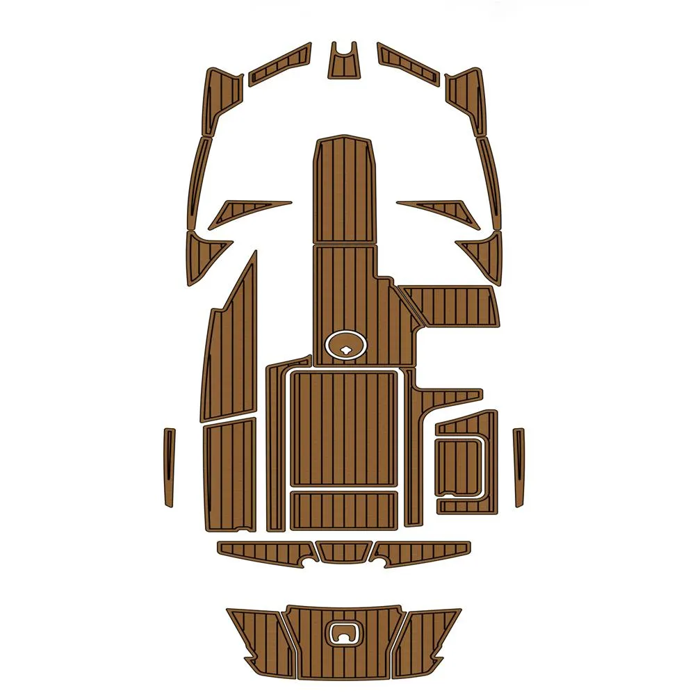 2015–2017 AXIS A22 Badeplattform, Cockpit-Pad, Boot, EVA-Schaum, Teak-Deck, Bodenmatte, Rückseite, selbstklebend, SeaDek-Boden im Gatorstep-Stil