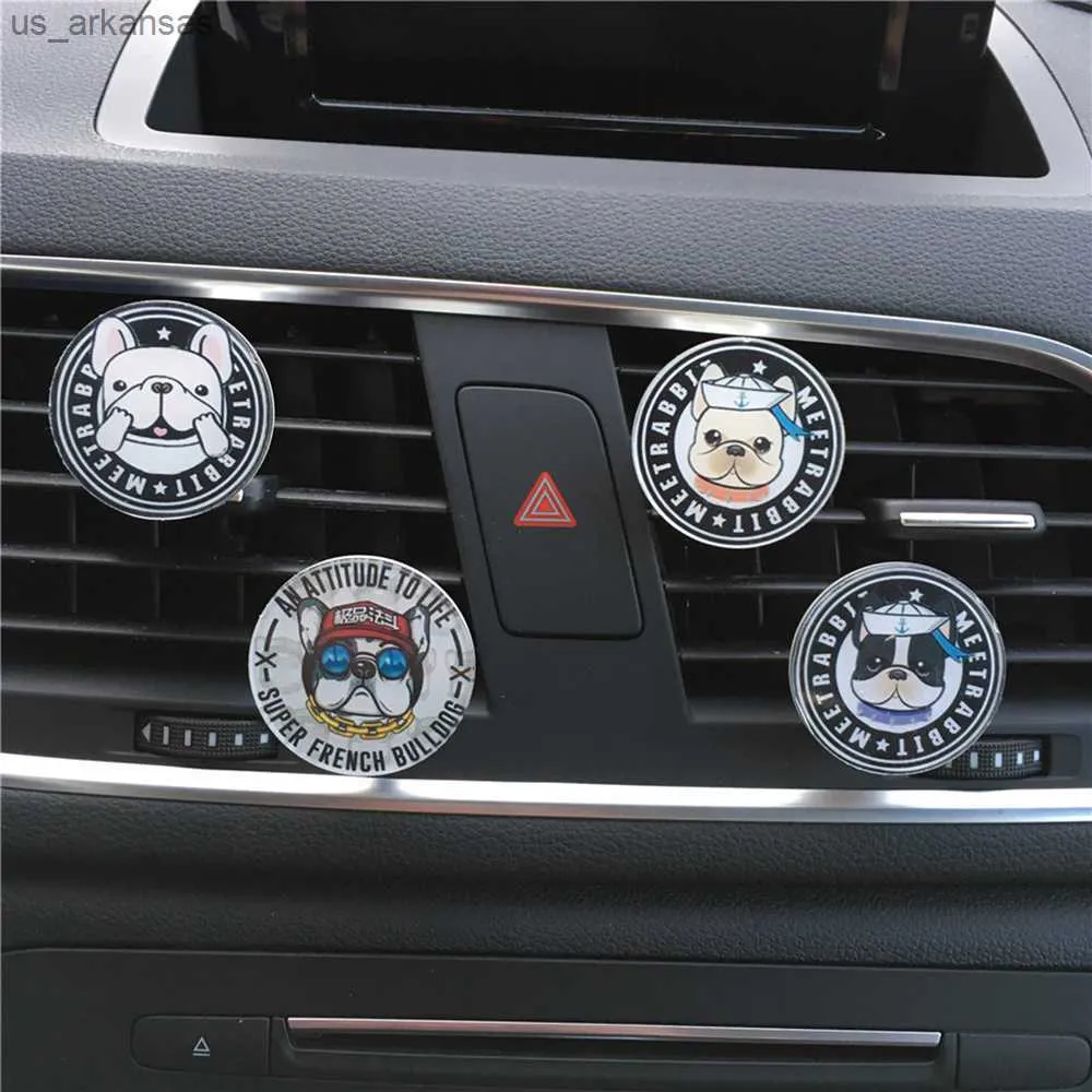 Decorazioni Clip per profumo per auto Cane Acrilico Fragranza Trim Diffusore Presa d'aria Deodorante Presa Decorazione Accessori per interni auto Ornamento regalo 0209 L230523