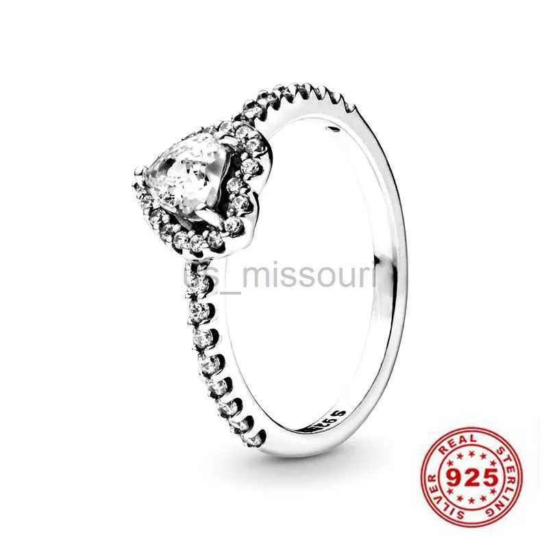 Princess Tiara Crown Engagement Ring In 925 Sterling Silver_voghion.com