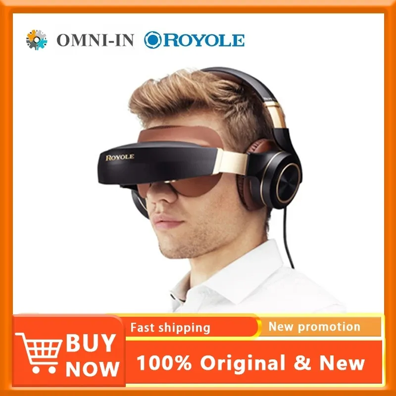 Royole Moon allt i en privat biograf VR -headset Hifi hörlurar Moon 3D Mobil Cinema 3D IMAX HD VR Virtual Reality Glasses