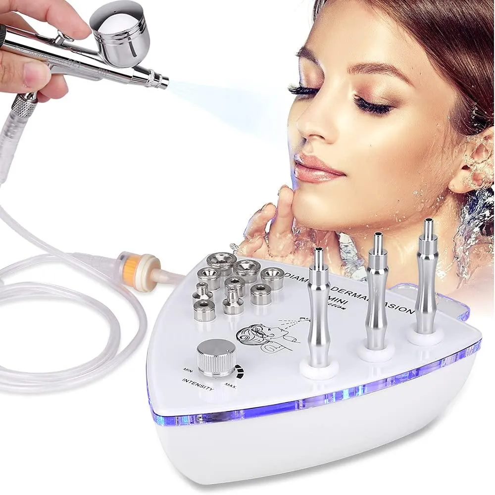 Massager Diamond Dermabrasion Machine Nano fuktgivande vattensprutvakuumsugning Exfoliering Ansiktsmassage Ansiktsskalningsmaskin
