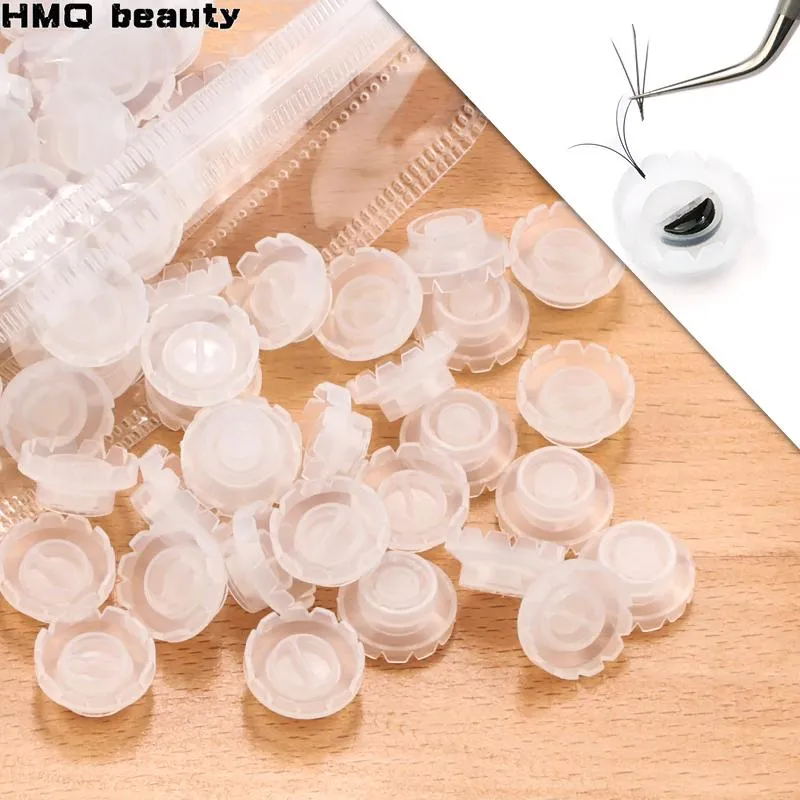 Brushes Disposable Eyelashes Blossom cup eyelashes glue holder plastic Stand Quick Flowering For Eyelashes Extension Makeup Tools