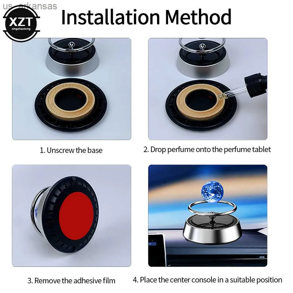 Désodorisants solaires pour voiture, design de climatiseur, diffuseur  d'aromathérapie, décoration de parfum de voiture, diffuseur