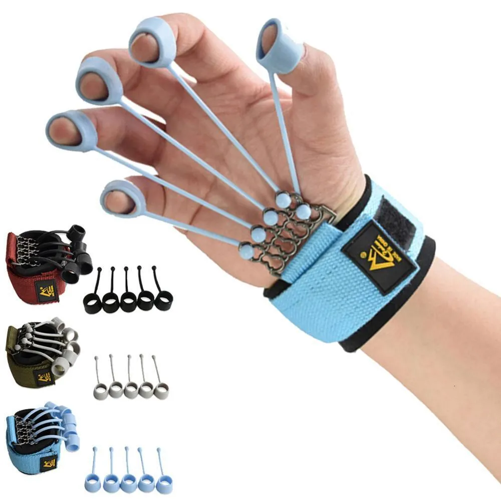 Hand Grips 3 Levels Resistance Bands Hand Grip Set Strengthener Exerciser Kit Finger Stretcher Speed Up Rehabilitation 20/40/60lbs 230530