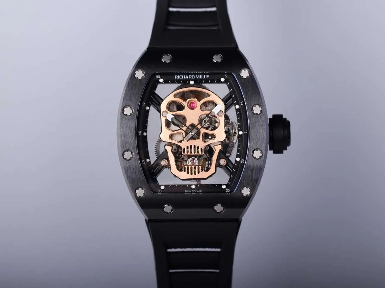 Luxury Milles RM052 01 Active Tourbillon Skull Mechanical