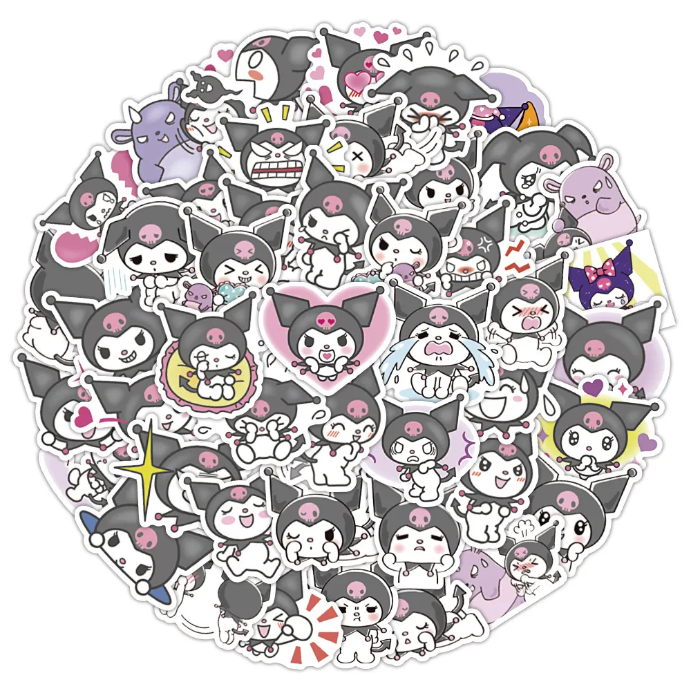 Sanrio 50 Pezzi/set Graziosi Adesivi Di Kuromi ... - SHEIN ALIA - Foto 8