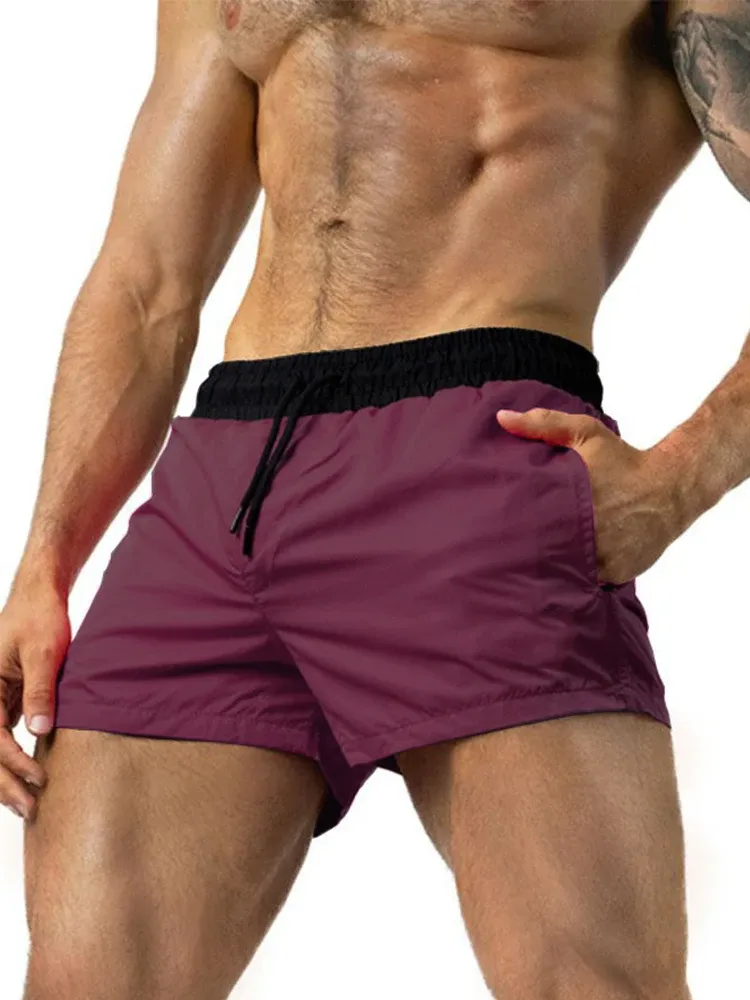 Nuovi pantaloncini da corsa uomo costume da bagno 2021 Trunk da nuoto corto slip da bagno sexy ad asciugatura veloce