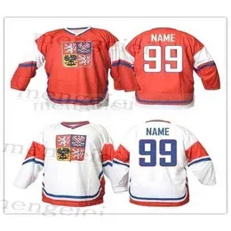 Nik1 Custom 2020 Team Czech republic #68 Jaromir Jagr Hockey Jersey Embroidery Stitched Customize any number and name Jerseys