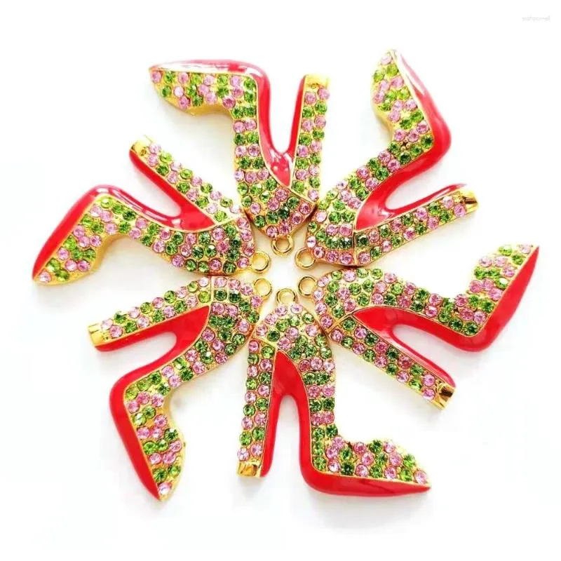 Charms 10st High Heel Shoe For Women Diy Jewelry Accessories S6