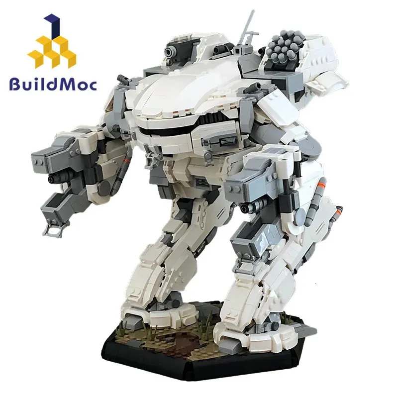 Świąteczne materiały zabawek buildMoc Battletech Mecha King Crab Robot Builds Zestaw Catapult Warrior Brick Game zabawka Dzieci urodzinowe prezenty Bożego Narodzenia 231130