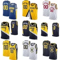 basketball Jerseys Tyrese Haliburton Indianas 3 Chris Duarte Pacer Custom Basketball shirt Bennedict Mathurin 24 Buddy Hield Paul Jalen George Smith M M8P2#