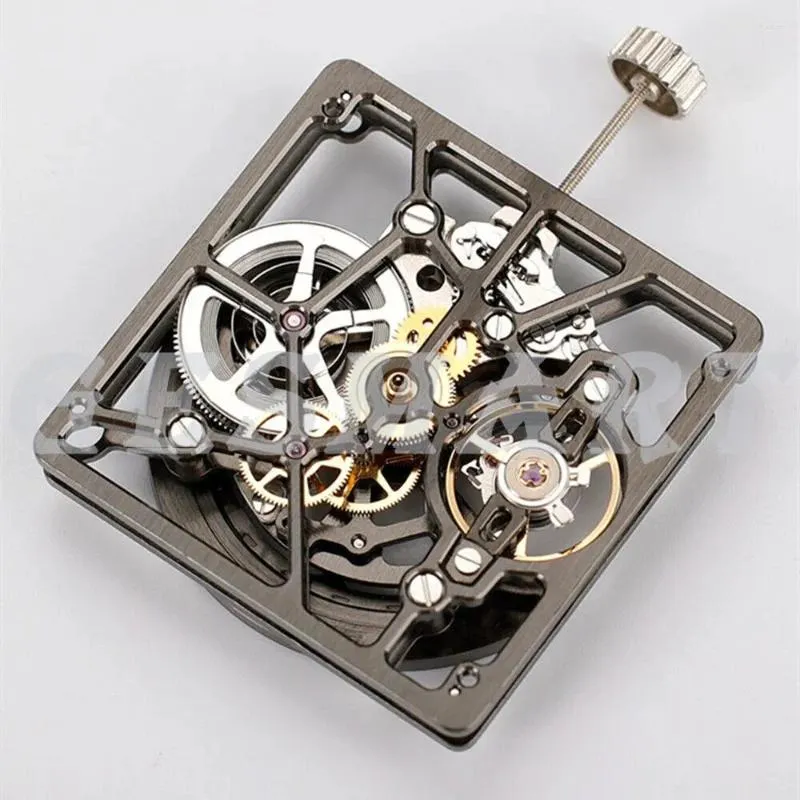 Kits de réparation de montres fabriqués en chine 1B00D, balancier nu creux noir, mouvement mécanique automatique
