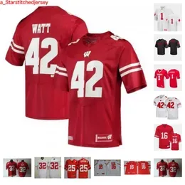 Wisconsin Badgers Football Jersey 16 Amare Snowden 56 Rodas Johnson 87 Hayden Rucci 9 Bryson Green 12 Trech Kekahuna 9 Austin Brown 89 Pugh 93 Townsend 51 Sanborn