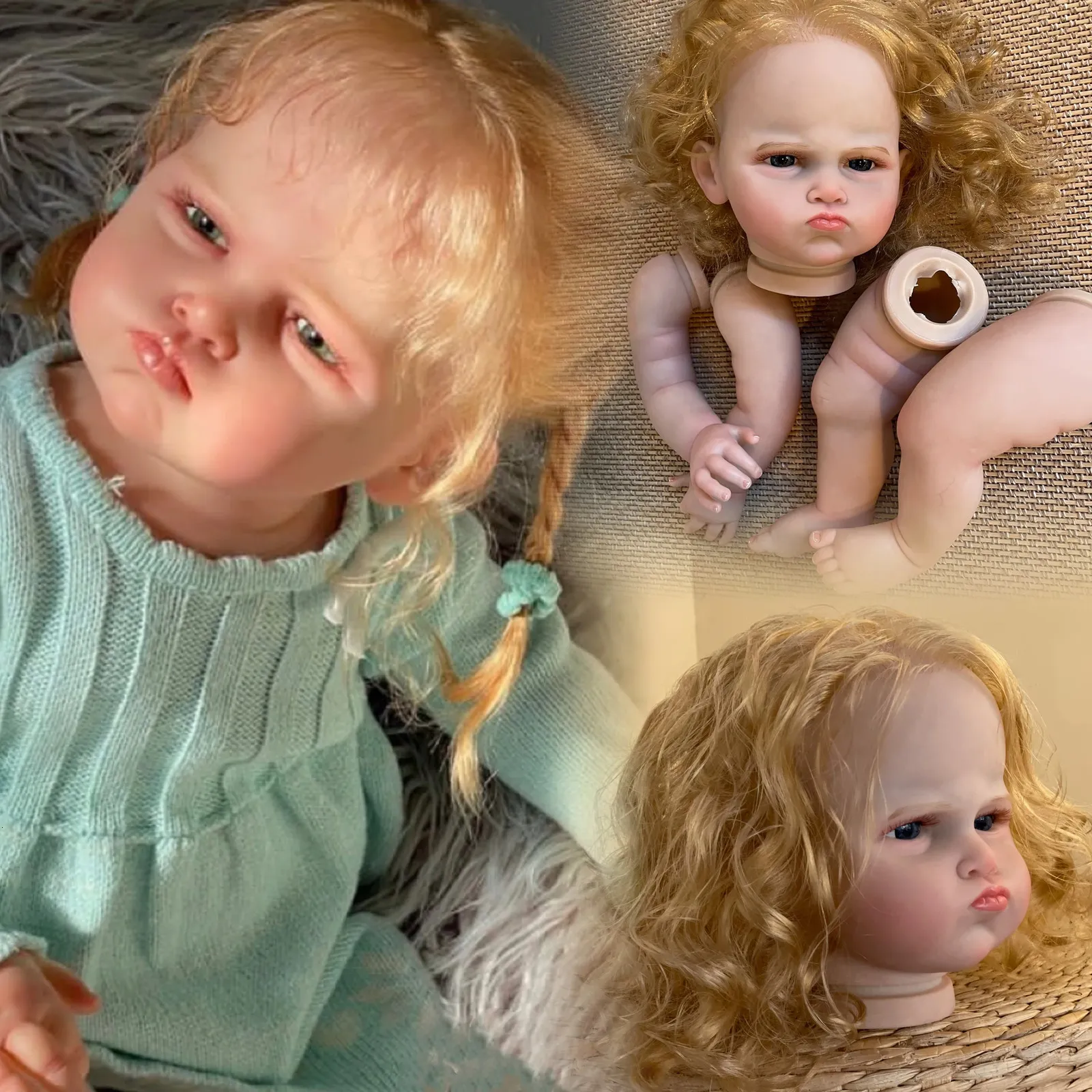 人形55cmグレースリボーンドールキットジェネシスアーティストペイント生まれた赤ちゃん未完成のおもちゃキット231130