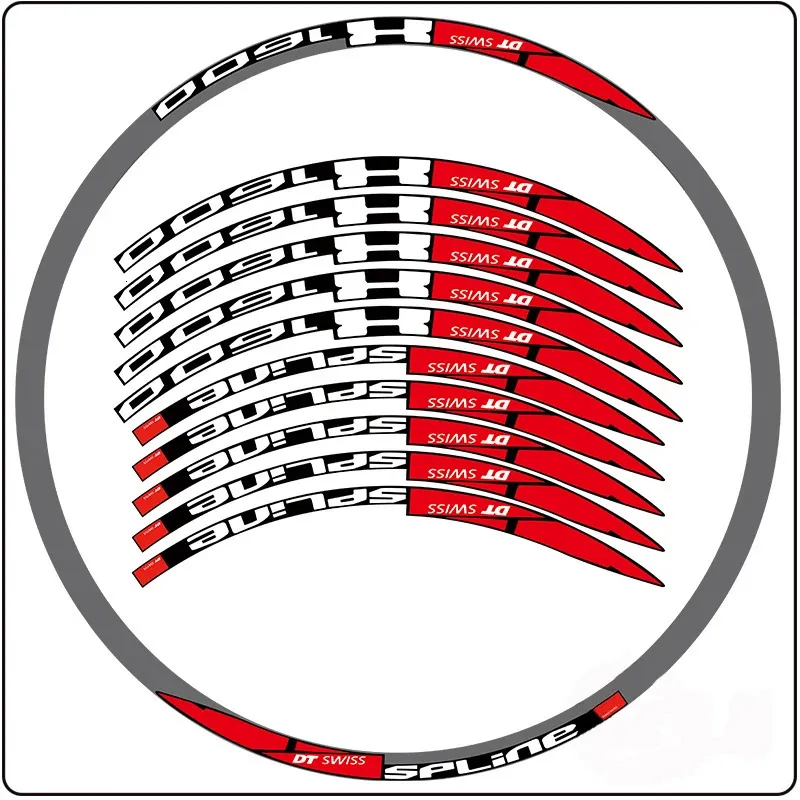 Bike Groupsets DT x1600 Road Bike Wheel Stickers Bicycle Rim Decals MTB Waterproof Decorative Film Cycling Accessories Width 20 30 40mm 231130