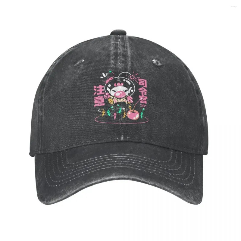 Ballkappen Pikmin Ready Lets Go Trucker Hats Merch Vintage Distressed Cotton Cute Baseball Cap für Unisex-Stil verstellbar