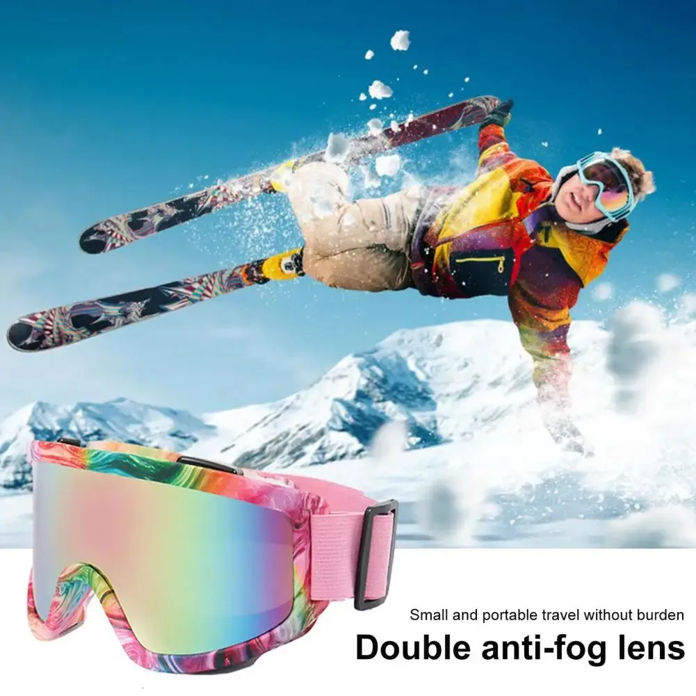 Gafas De Esquí Mujeres Al Aire Libre Gafas De Nieve Anti Niebla