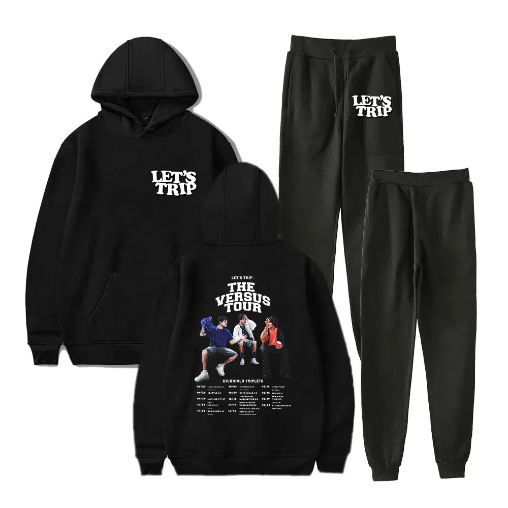Sturniolo Triplets Let s Trip The Versus Tour Conjunto de ropa deportiva para hombre Chandal informal Conjunto de dos piezas Top y pantalones Traje