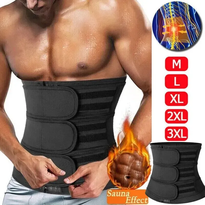 Ceinture de soutien lombaire respirante pour hommes, corset d'entraînement de taille, ceinture d'entraînement de Sport, amincissante, façonnant le corps