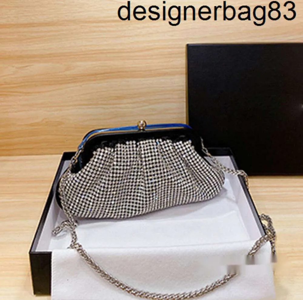 Designer- Borse da donna complete Borsa con nuvola di diamanti brillanti Borsa a tracolla con gnocchi pieghettati Borsa a tracolla da donna per cena