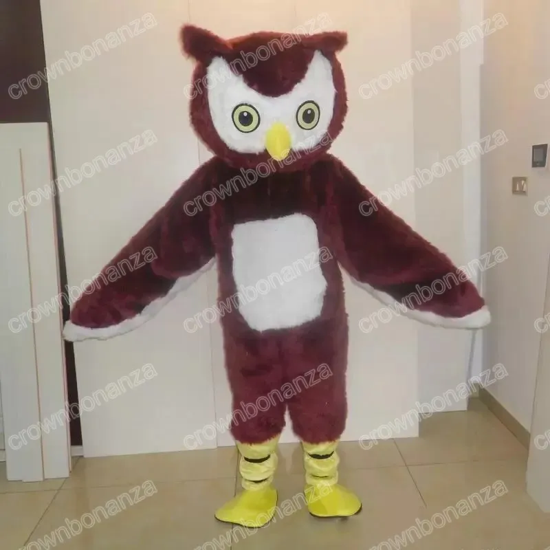 2024 Adult Size owl Mascot Costumes Halloween Cartoon Character Outfit Suit Xmas Outdoor Party Festival Dress Promotional Advertising Clothings