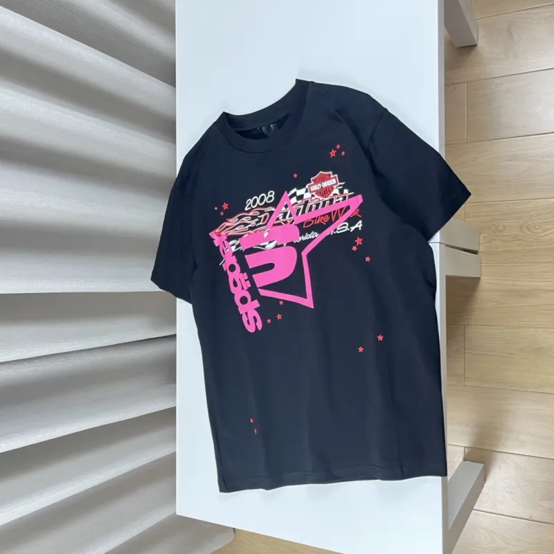 DHgate.com:Mens Tshirts Sp5der Mens Tshirt Designer Black Graphic 